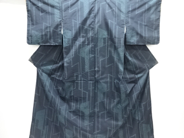 JAPANESE KIMONO / TSUMUGI / UNUSED / WOVEN ASANOHA